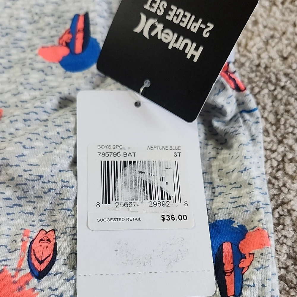 Hurley Gray and Blue Kids Outfit - Picture 2 of 3